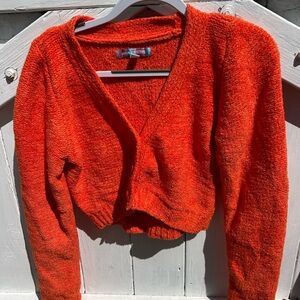 Urban Outfitters button Orange Women's Sweater